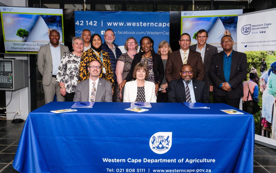 Major impetus for strengthening climate resilient agriculture in the Western Cape