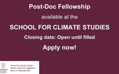 Post-Doc Fellowship at Stellenbosch University, South African Ocean Carbon – Climate Observatory