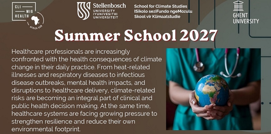 Healthcare professionals & climate change: Summer School 2027